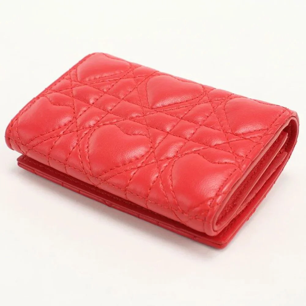 Dior Glycine Wallet Caro Bifold Lambskin